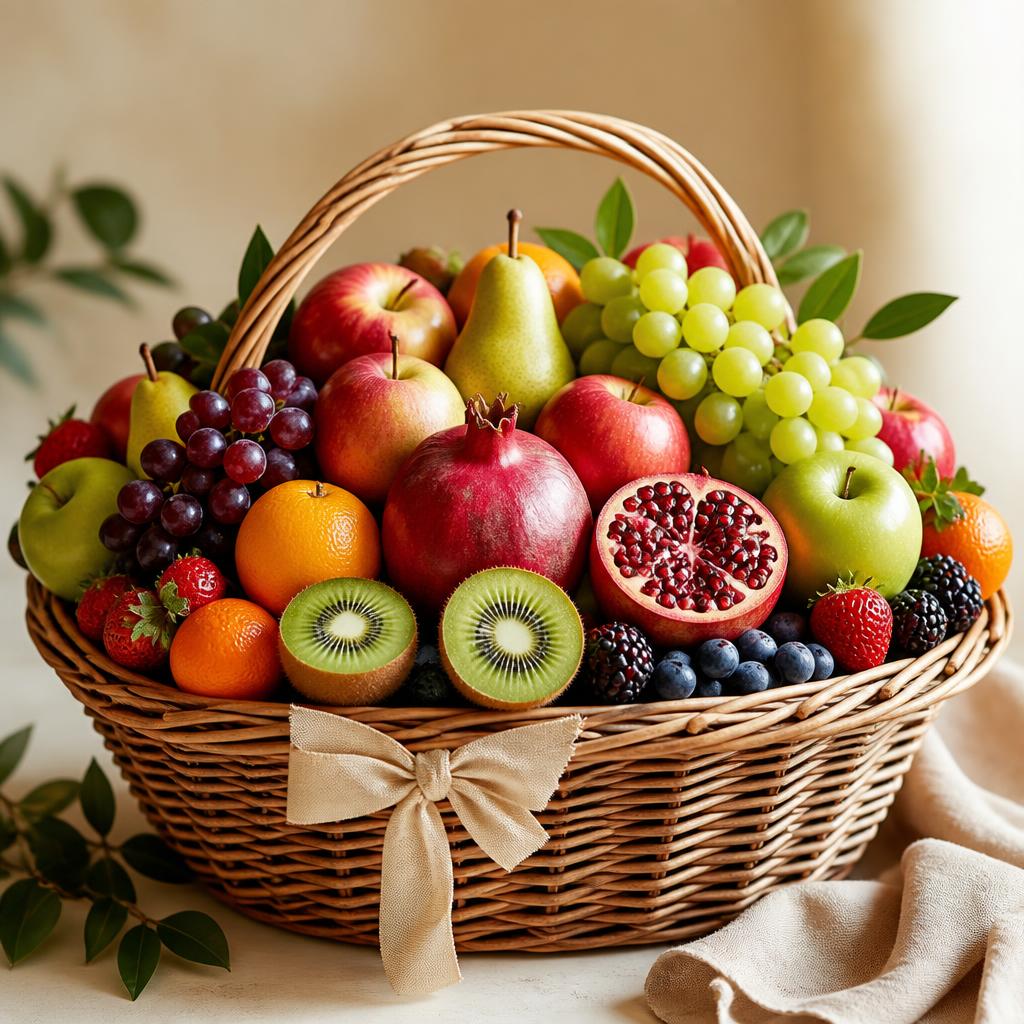 Corbeille de fruits frais sur commande Fruit'Op